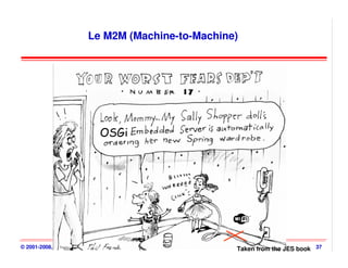 Le M2M (Machine-to-Machine)




                           OSGi




© 2001-2008, D. Donsez                OSGi         Taken from the JES book 37
 