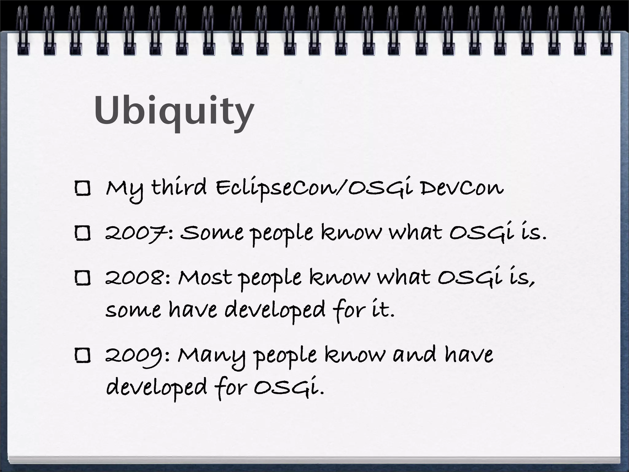 OSGi DevCon 2009 Review