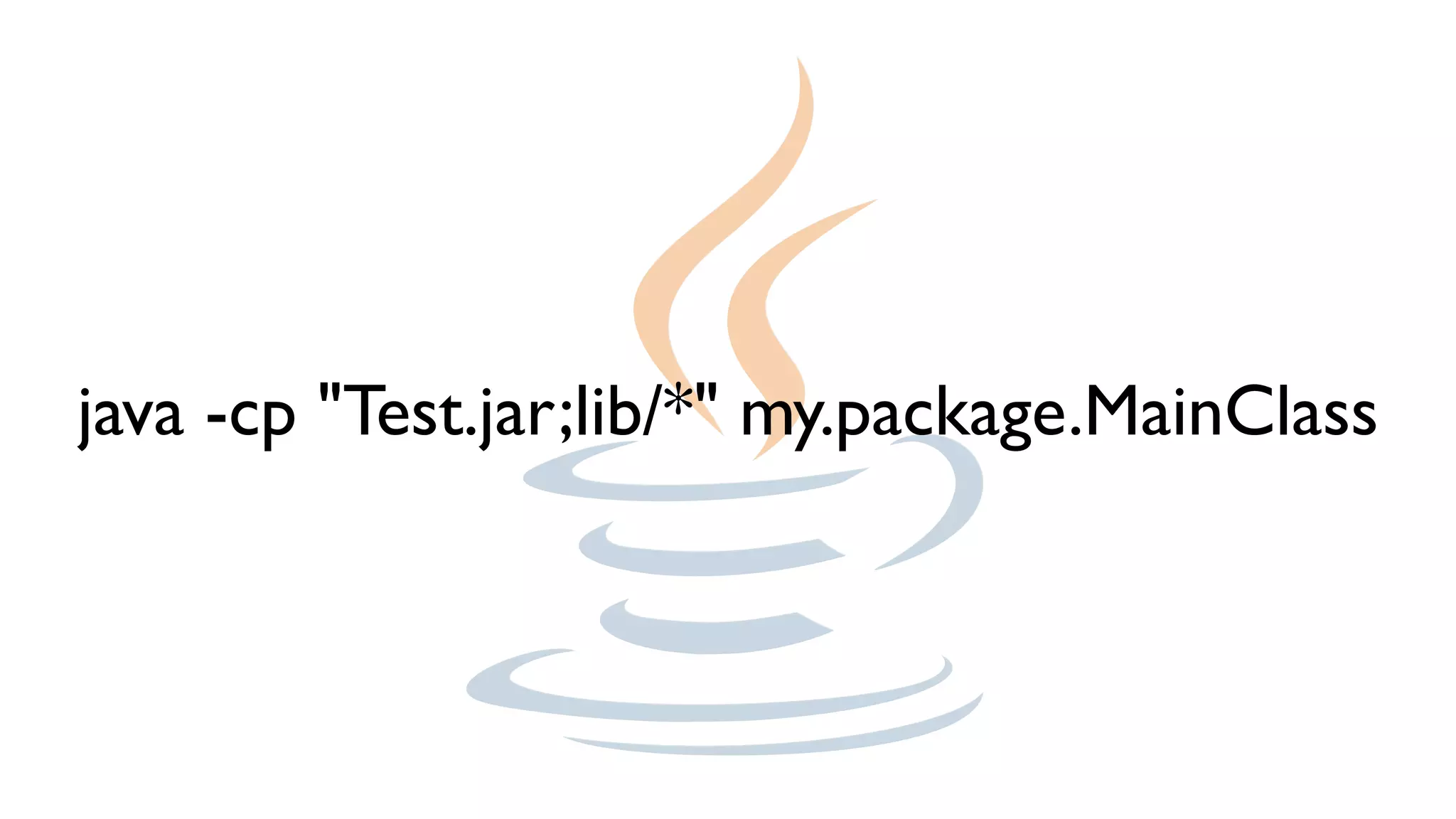 java -cp "Test.jar;lib/*" my.package.MainClass
 