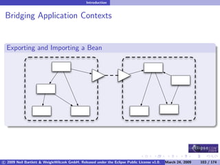 OSGi DevCon 09 - Component Oriented Development in OSGi with DS, Spring and iPOJO
