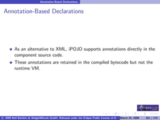 OSGi DevCon 09 - Component Oriented Development in OSGi with DS, Spring and iPOJO
