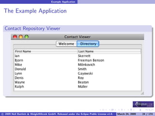 OSGi DevCon 09 - Component Oriented Development in OSGi with DS, Spring and iPOJO