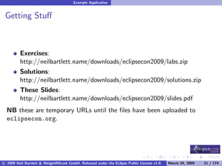 OSGi DevCon 09 - Component Oriented Development in OSGi with DS, Spring and iPOJO