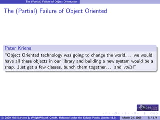 OSGi DevCon 09 - Component Oriented Development in OSGi with DS, Spring and iPOJO