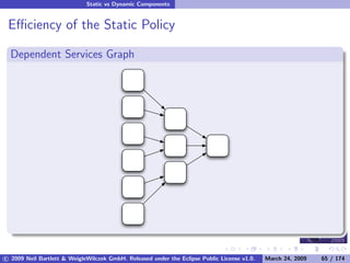 OSGi DevCon 09 - Component Oriented Development in OSGi with DS, Spring and iPOJO
