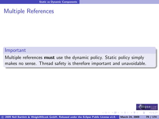 OSGi DevCon 09 - Component Oriented Development in OSGi with DS, Spring and iPOJO