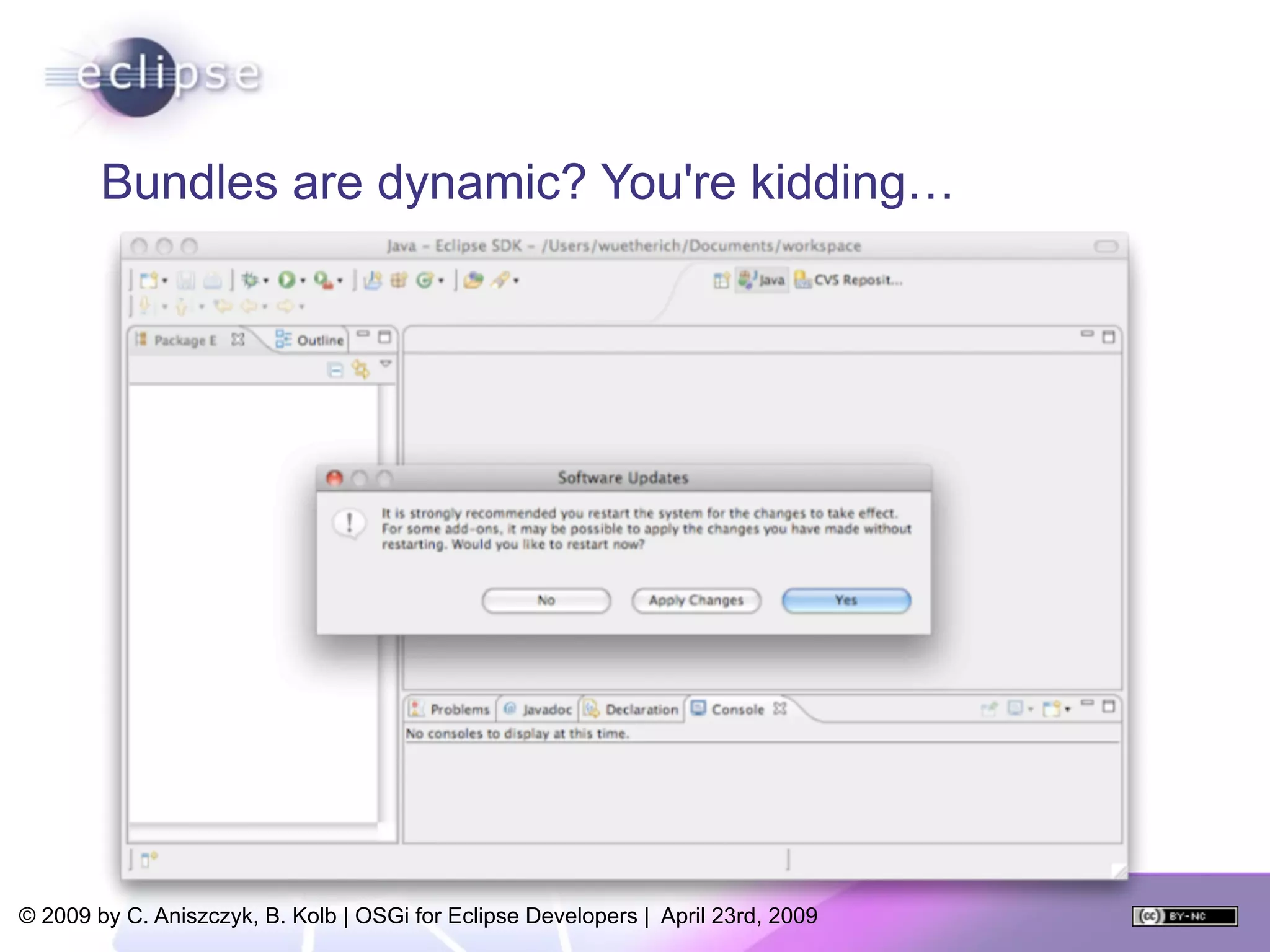OSGi For Eclipse Developers
