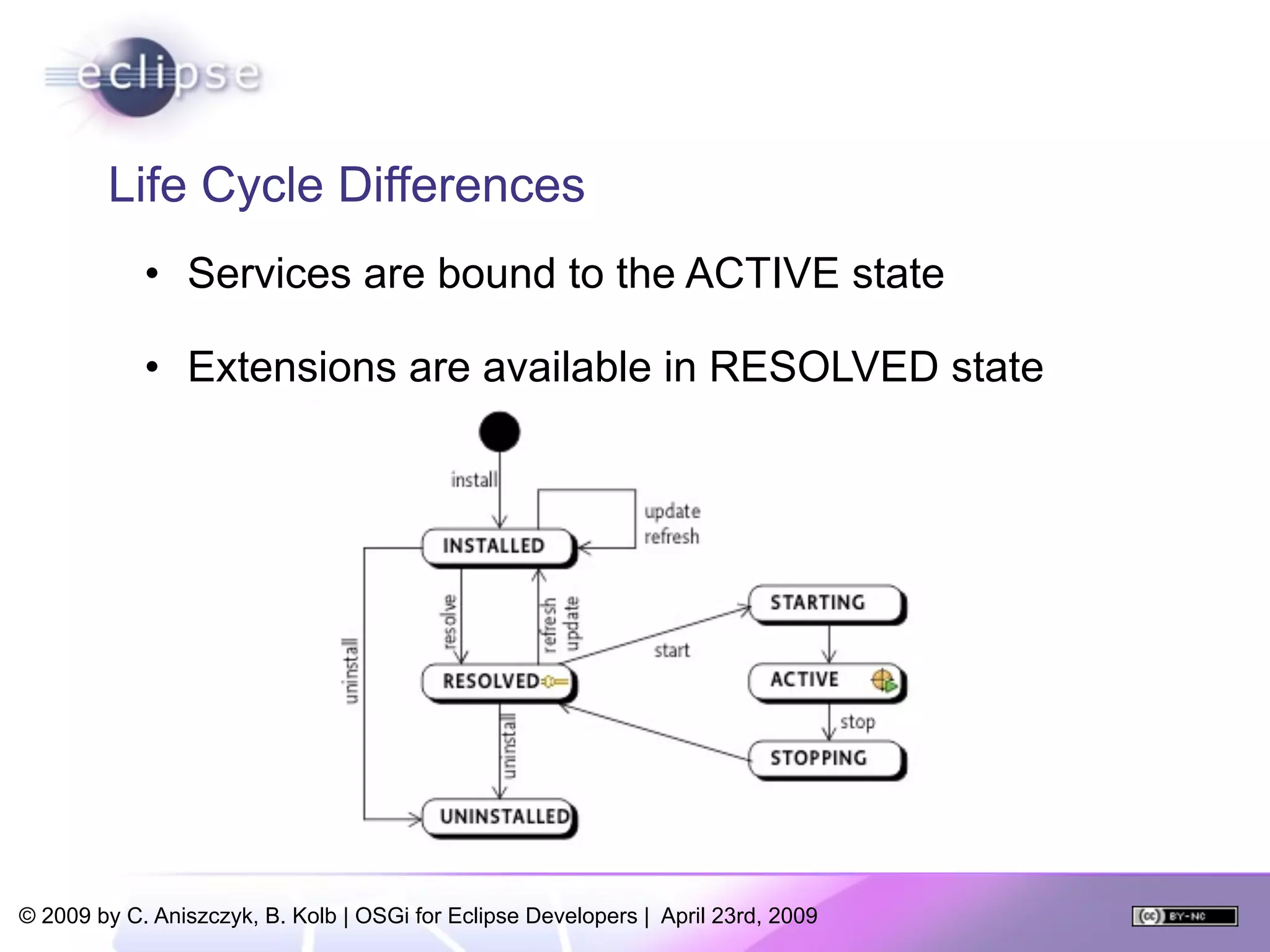 OSGi For Eclipse Developers