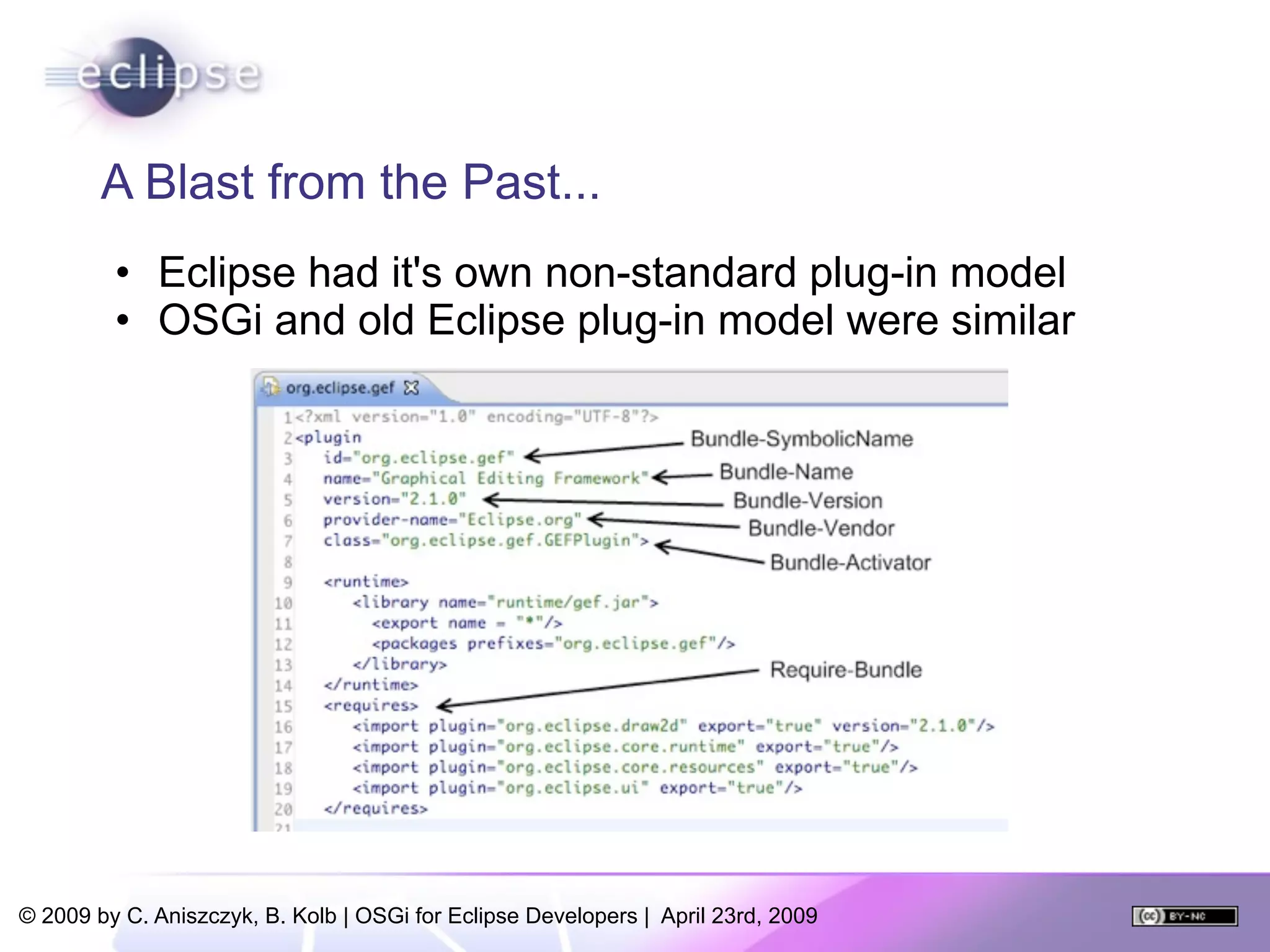 OSGi For Eclipse Developers