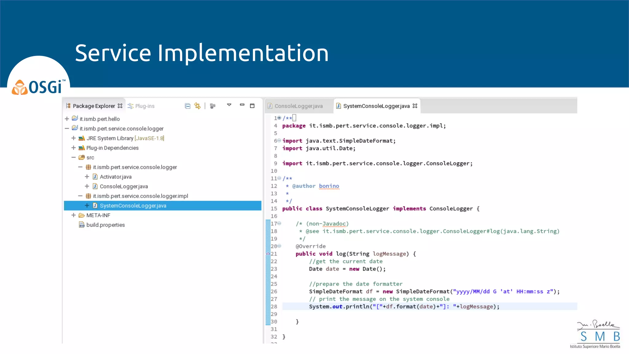 Service Implementation
 