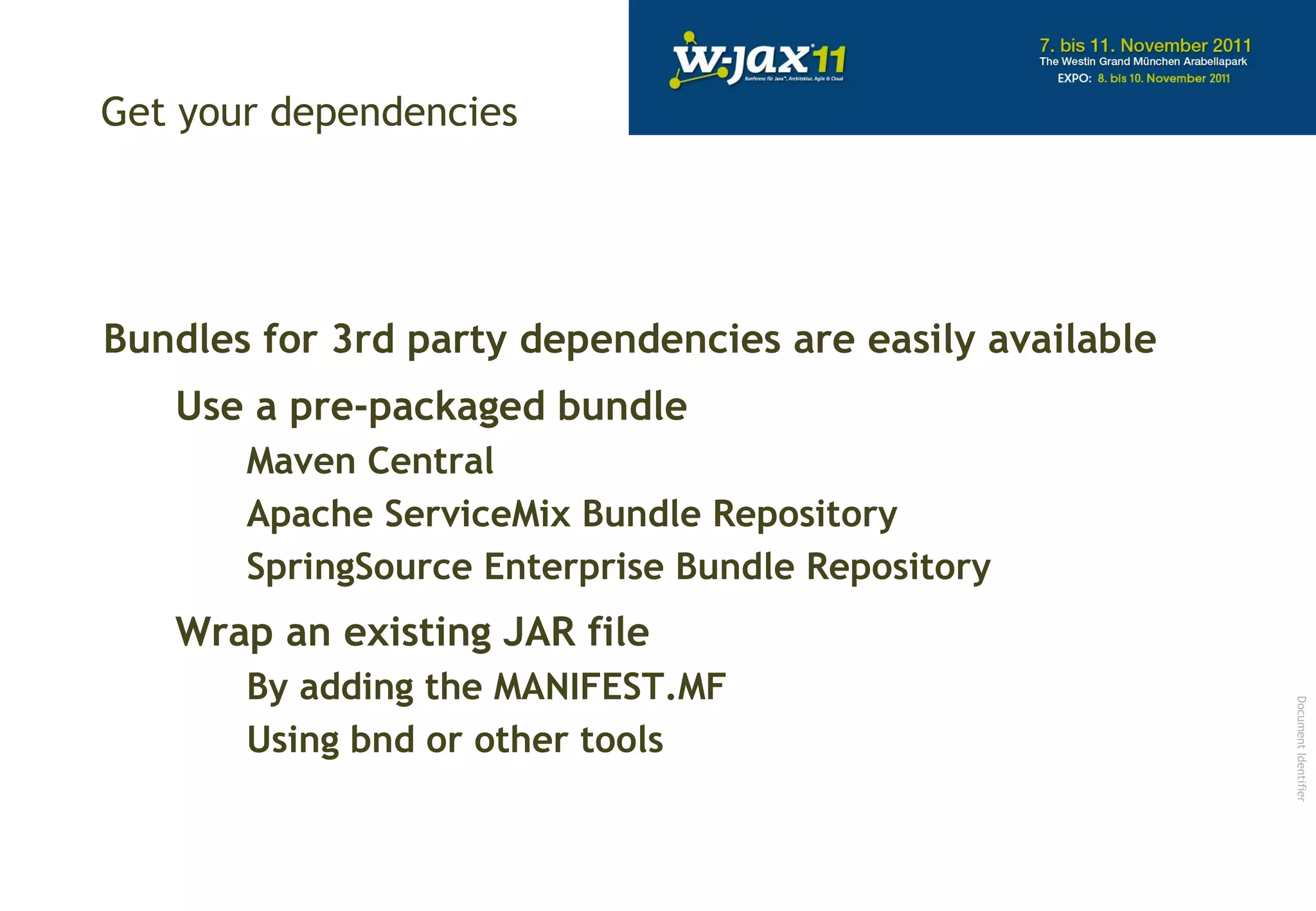What is coming? Document Identifier 