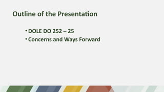 Comprehensive Overview of DOLE DO 252-25 and OSH Updates for Workplace ...