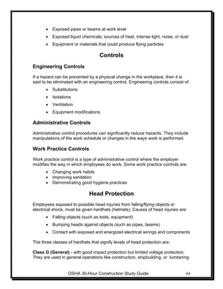 Osha 30 hour book | PDF