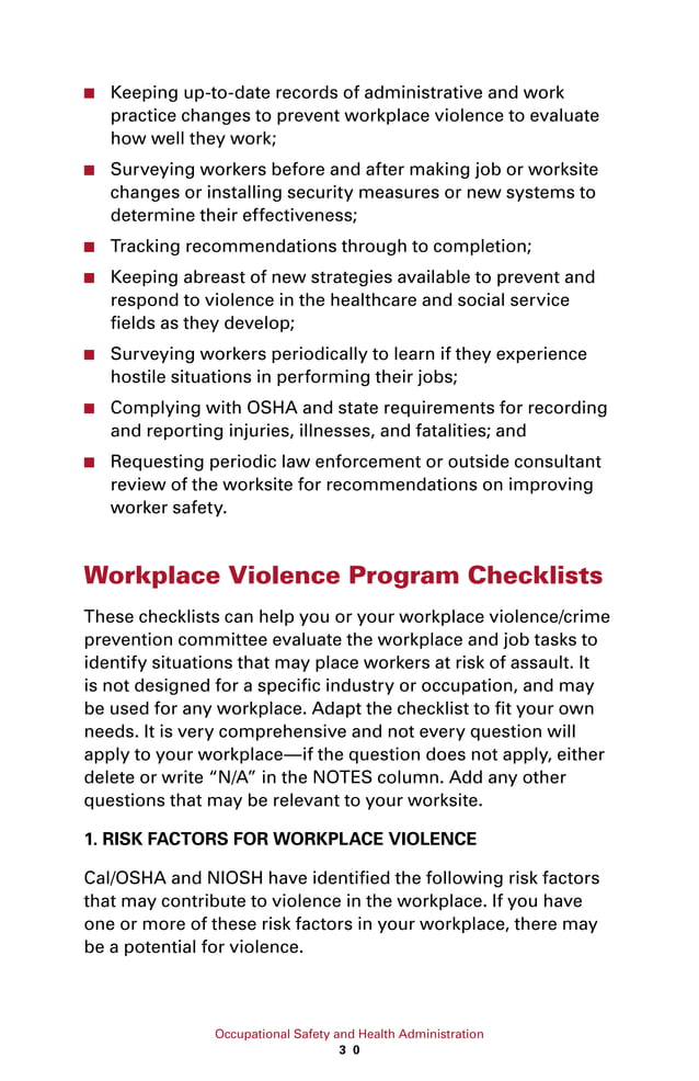 essay about workplace violence