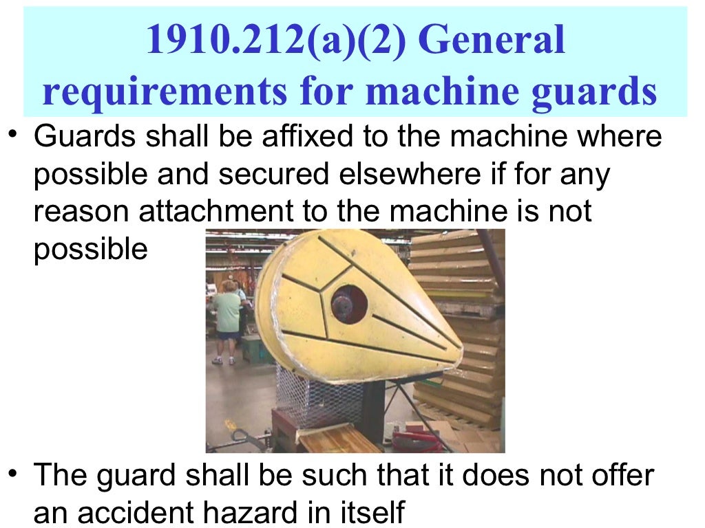 OSHA 10 Hour Machine Guarding 2