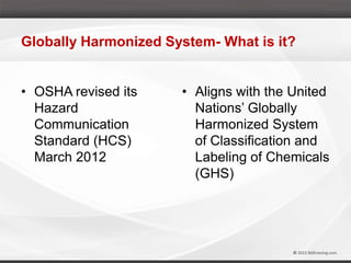 OSHA and GHS HAZCOM Training by Marie Athey | PPTX