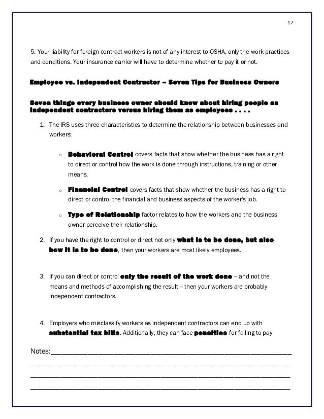 and the independent contractor form for independent contractor