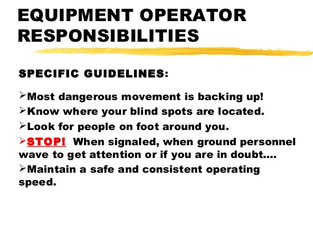 heavy machine operator job description