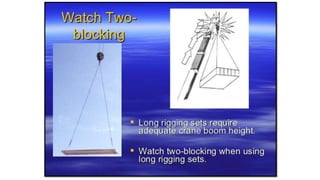 Crane Safety and Rigging | PPTX