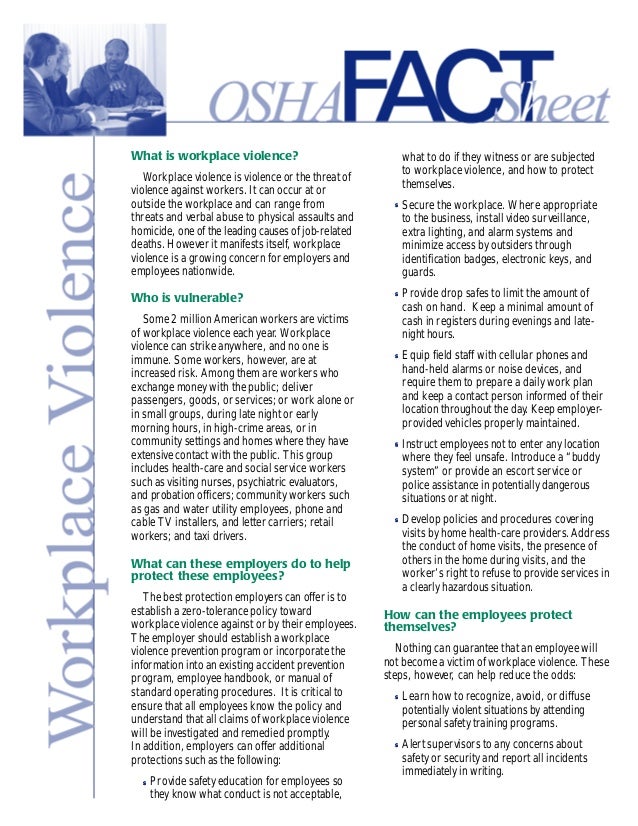 osha factsheet inspection checklist