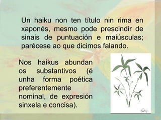 Os haikus (II) | PPT