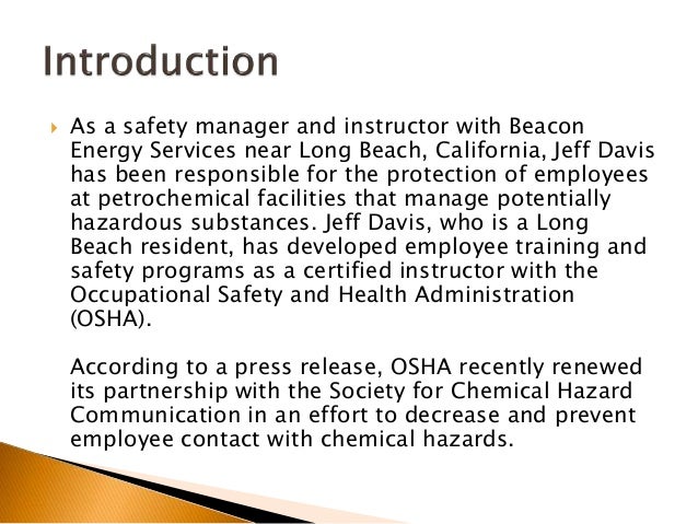 prevent chemical to how hazards Partnership Prevent Hazardous Chemical Renewed OSHA to