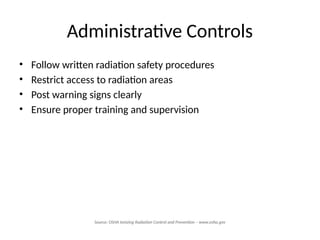 OSHA Radiation Safety and Training Slide | PPTX