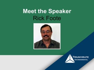 Meet the Speaker
Rick Foote
 