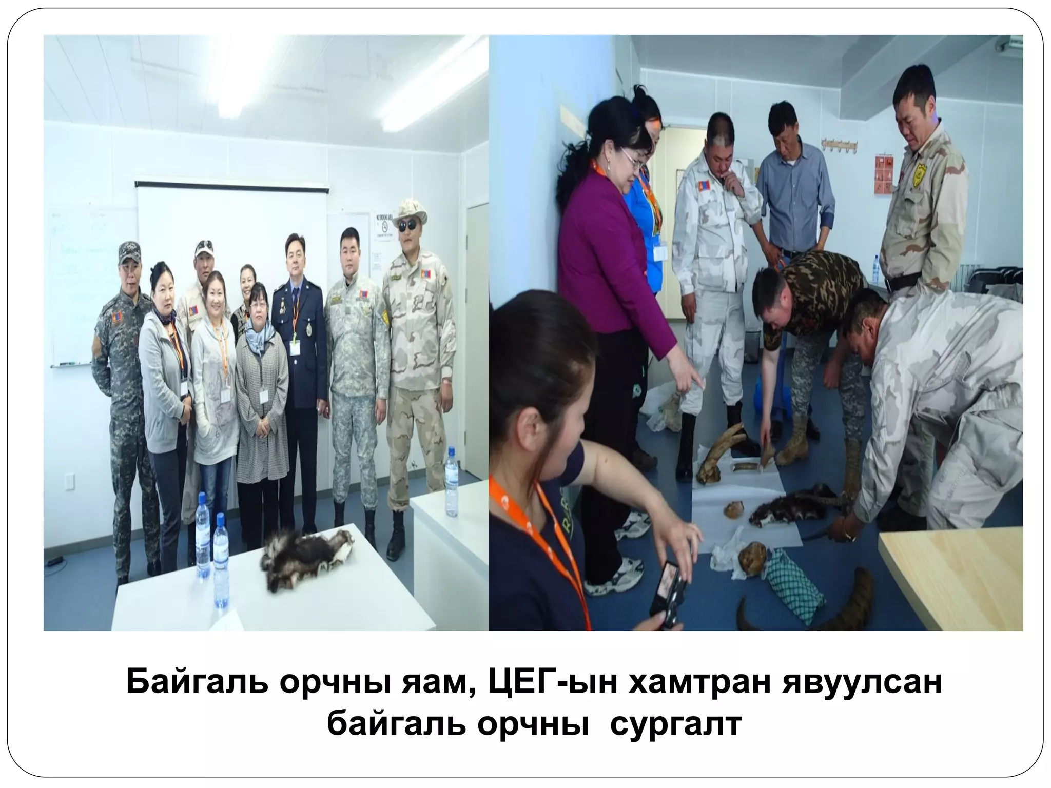 Байгаль орчны яам, ЦЕГ-ын хамтран явуулсан байгаль орчны сургалт  