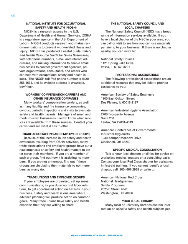 Osha small business handbook | PDF