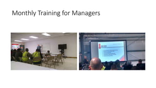 Monthly Training for Managers
 