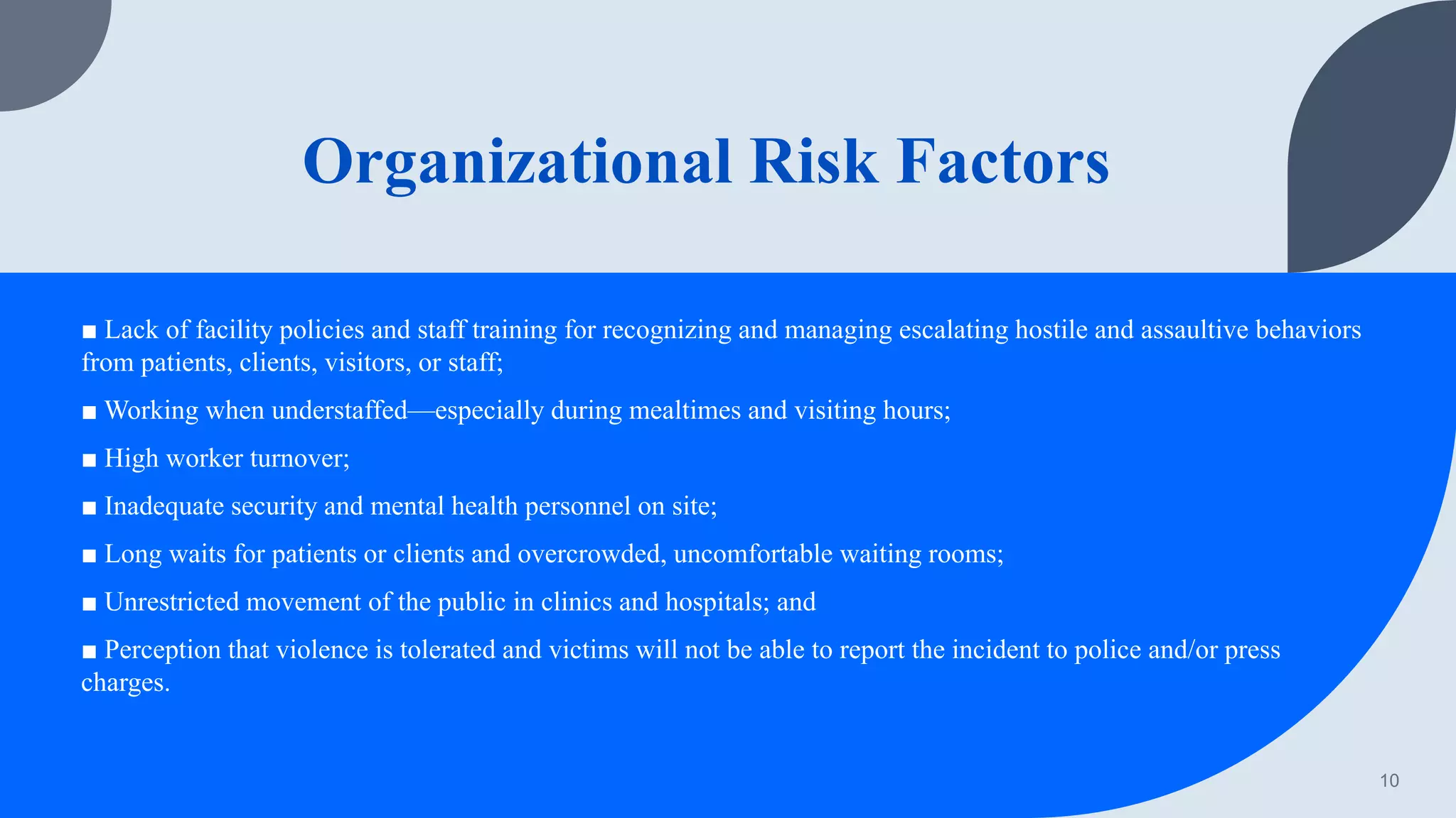 Management Of Assaultive Behavior