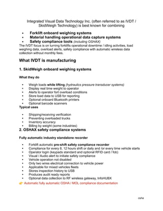 Integrated Visual Data Technology: Enhancing Forklift Operations with ...