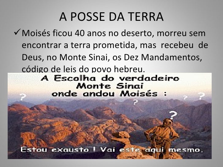 Os hebreus e a terra prometida