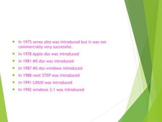 os history and evolution and it's origins.ppt | Operating Systems ...