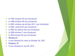 os history and evolution and it's origins.ppt | Operating Systems ...