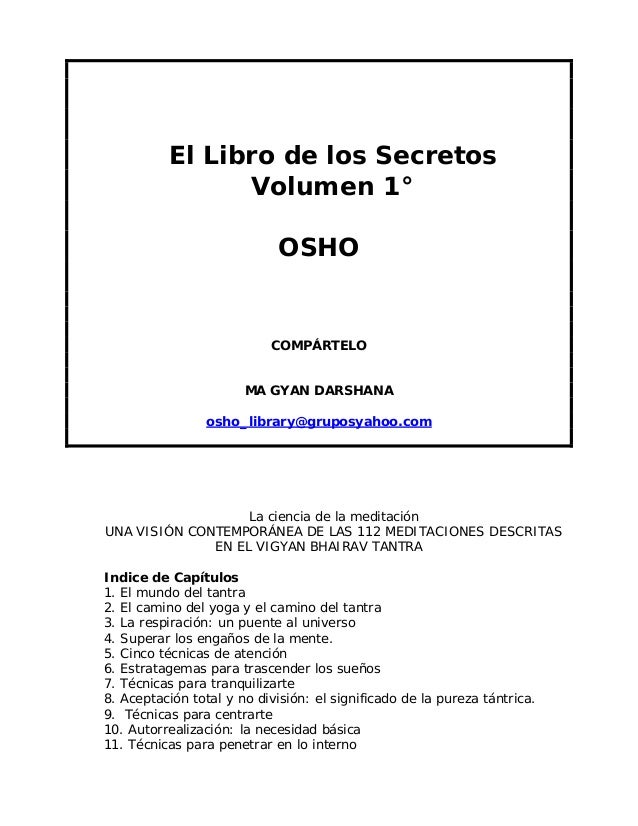 descargar el libro de los secretos osho pdf descargar el libro de los secretos osho pdf
