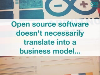 Open source software
 doesn't necessarily
   translate into a
  business model...
 
