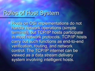 Comparison and Contrast between OSI and TCP/IP Model | PPT