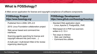 Fossology Sbom FOSSology & GSOC Journey | PPTX