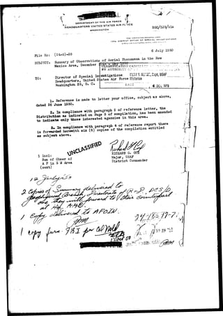 DEFARTMRWT.CIFTHE AIR FORCE 
'HEADQUARTERS UN.TED STATES AIR 
WASHINGTON 
RGC/BJB/bls 
December 
Director 
adquarte 
lashingfcon 
paragraph 
MET ££=* 5= in«lie««» 
District Coiaiaander 
 