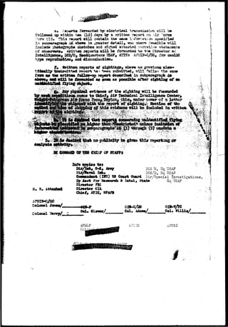 •  
9* ^^aoi* £arwar*5«*i bgp 
gp within t«a (10) i^gm tgr * jnritioa ropori KSX . 
This ?*»er& w i l l seatala to» sas» i-yPar-:-«4SoQ 
*J±.1I 
to* 
DCS/M, Hq..TJSAF 
• DCS/D, Hq 
(ISf) SS Cca«t Guard Dir/Special 
for S h A I t d S t ^ 
FBI 
M 
2B/aD 
Col. Masam/ Ccl 
AFC SI 
 