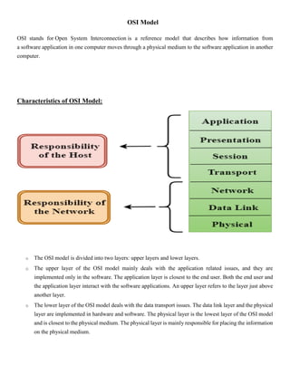 OSI and TCP/IP Model | PDF | Computer Networking | Computing