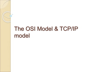 Osi and tcpip | PPT