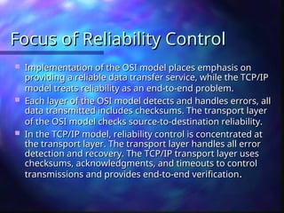 In-Depth Comparison and Contrast of OSI and TCP/IP Models in Networking ...