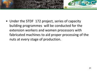 • Under the STDF 172 project, series of capacity
  building programmes will be conducted for the
  extension workers and w...