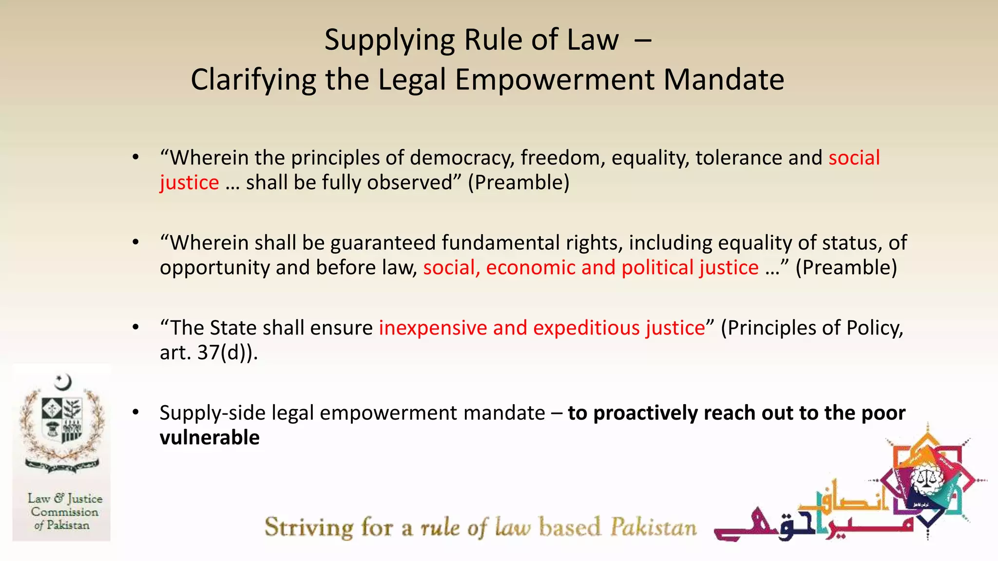 Towards Legal Inclusion | PPT