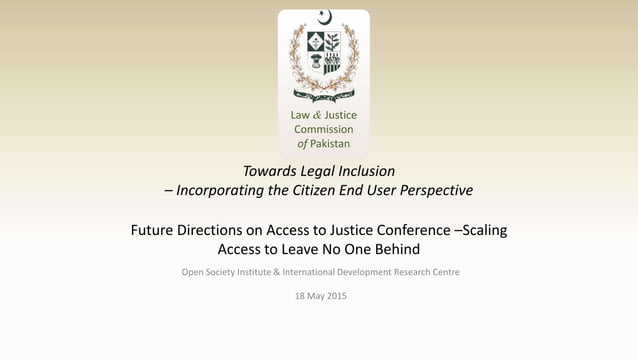 Towards Legal Inclusion | PPT