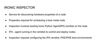 Osic tech talk presentation on ironic inspector | PDF