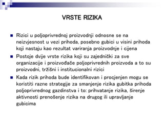Vrste Rizika OSIGURANJE USJEVA I PLODOVA-osiguranje.ppt